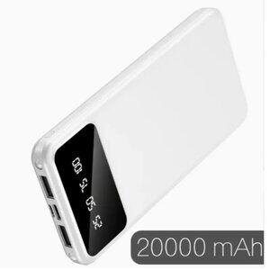 White 20000mAh Large Capacity Power Bank NIB